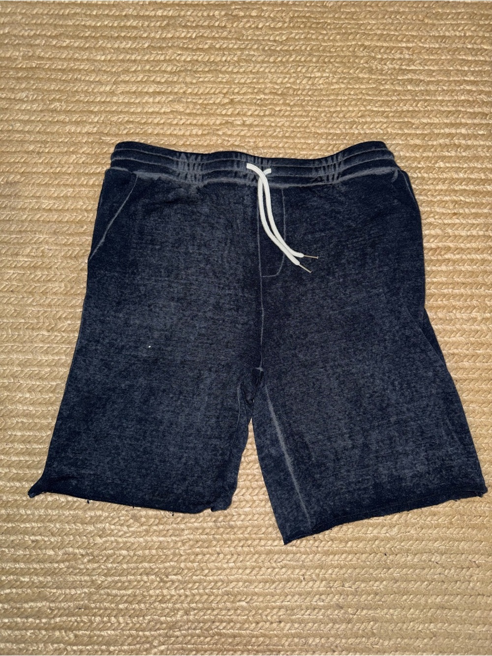 Threads 4 Thought Black Terry Drawstring Athletic Shorts